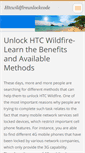 Mobile Screenshot of htcwildfireunlockcode.webnode.com