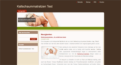Desktop Screenshot of kaltschaummatratzentest.webnode.com