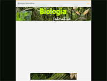 Tablet Screenshot of biologiainterativa.webnode.com.br