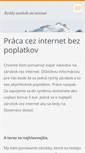 Mobile Screenshot of okamzityzarobok-internet.webnode.sk