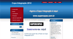 Desktop Screenshot of copaintegracao2011.webnode.com.br