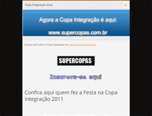 Tablet Screenshot of copaintegracao2011.webnode.com.br