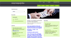Desktop Screenshot of exprespujcka.webnode.cz