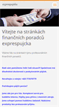 Mobile Screenshot of exprespujcka.webnode.cz