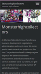 Mobile Screenshot of monsterhighcollectors.webnode.com