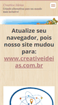 Mobile Screenshot of creativeideias.webnode.com.br