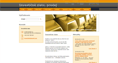 Desktop Screenshot of investicnezlato.webnode.sk