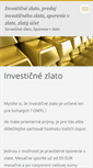 Mobile Screenshot of investicnezlato.webnode.sk