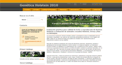 Desktop Screenshot of geneticaholstein2010.webnode.es