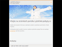 Tablet Screenshot of lyzarskepobyty.webnode.cz