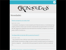 Tablet Screenshot of cronostudios.webnode.es