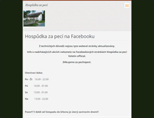 Tablet Screenshot of hospudkazapeci.webnode.cz