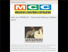 Tablet Screenshot of musicoscristaoscatolicos.webnode.com
