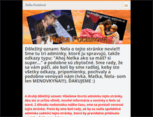Tablet Screenshot of nelkapociskova.webnode.sk