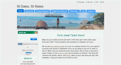 Desktop Screenshot of 50dates50states.webnode.com