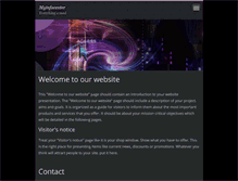 Tablet Screenshot of myinfocenter.webnode.com