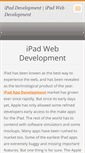Mobile Screenshot of ipad-development.webnode.com