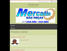 Tablet Screenshot of mercadaodaspecas.webnode.com.br