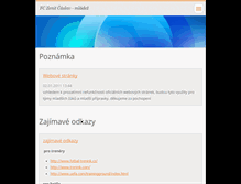 Tablet Screenshot of fczenitmladez.webnode.cz