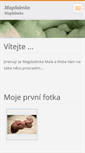 Mobile Screenshot of magdalenka.webnode.cz