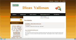 Desktop Screenshot of dicasvaliosas.webnode.com.br