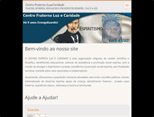 Tablet Screenshot of centrofraterno-luzecaridade.webnode.com.br