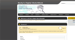 Desktop Screenshot of beckysdigitalsketchbook.webnode.com