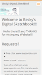 Mobile Screenshot of beckysdigitalsketchbook.webnode.com