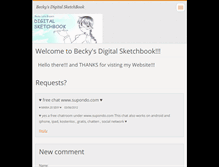 Tablet Screenshot of beckysdigitalsketchbook.webnode.com