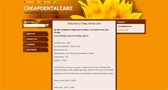 Desktop Screenshot of cheapdentalcare.webnode.com