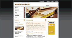 Desktop Screenshot of healthiswealth.webnode.com