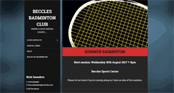 Desktop Screenshot of becclesbadmintonclub.webnode.com