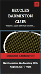 Mobile Screenshot of becclesbadmintonclub.webnode.com