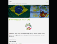 Tablet Screenshot of gealeducacaoambientalemloco.webnode.com.br