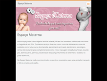 Tablet Screenshot of espacomaterna.webnode.com.br