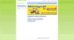 Desktop Screenshot of minigolfland-springe.webnode.com