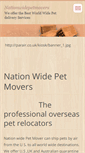 Mobile Screenshot of nationwidepetmovers.webnode.com