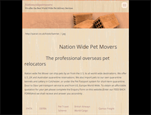 Tablet Screenshot of nationwidepetmovers.webnode.com