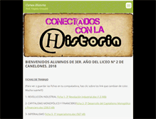 Tablet Screenshot of conectadosconlahistoria.webnode.es