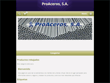 Tablet Screenshot of cotizadorproaceros.webnode.es