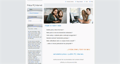 Desktop Screenshot of praca-pc-internet.webnode.sk