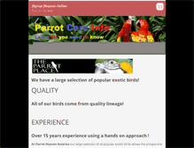 Tablet Screenshot of parrotheavenonline.webnode.com