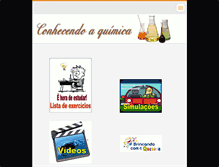 Tablet Screenshot of conhecendoaquimica.webnode.com