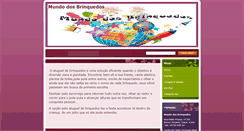 Desktop Screenshot of mundodosbrinquedos.webnode.com.br