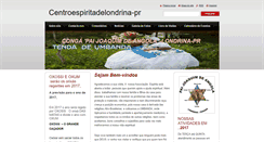 Desktop Screenshot of centroespiritadelondrina-pr.webnode.com.br