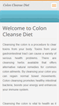 Mobile Screenshot of colon-cleanse-diet.webnode.com