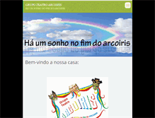 Tablet Screenshot of grupoteatroarcoiris.webnode.com.br