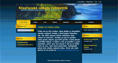 Desktop Screenshot of krestanskeodkazy.webnode.cz