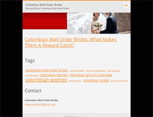 Tablet Screenshot of colombian-mail-order-brides.webnode.com