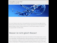 Tablet Screenshot of apas-vital-wasserfilter.webnode.com